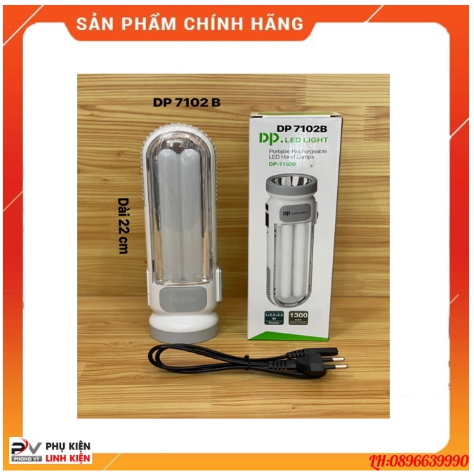 Đèn Pin LED Có Sạc Lưu Điện 2 trong 1 Siêu Sáng DP-7102B / DP Led Light