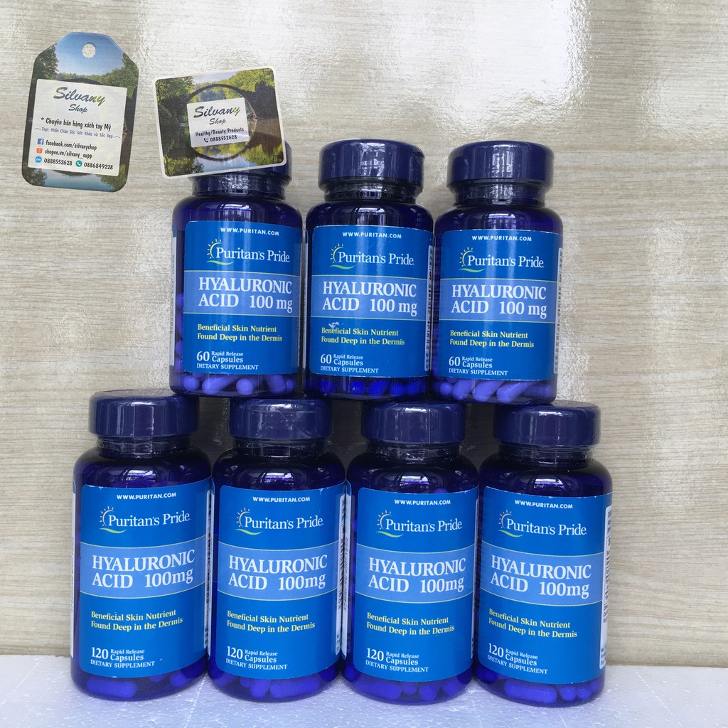 Hyaluronic_Acid 100mg Puritan's_Pride – Cấp Nước, Bù Ẩm Cho Da, Hỗ Trợ Đẹp Da | BigBuy360 - bigbuy360.vn
