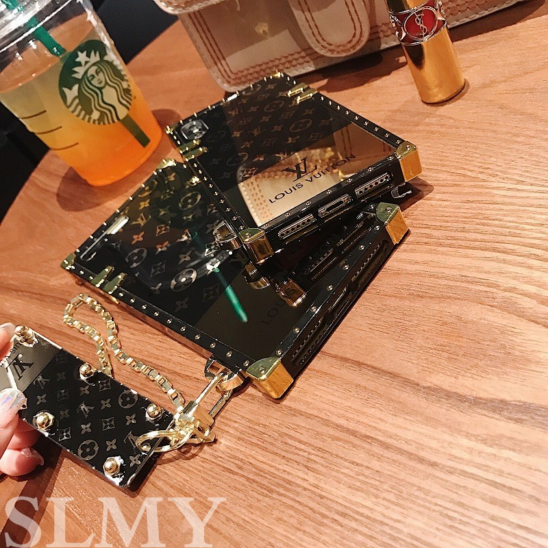 Ốp lưng Samsung S23 Ultra S22+ S21 FE S20 S10 5G S9 S8 Note20 note10 note9 luxury Mirror Plating square phone case