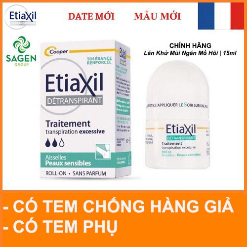 [ NHẬP KHẨU PHÁP ] Chính Hãng Lăn Khử Mùi Etiaxil pháp -  lăn nách Etiaxil khử mùi hôi nam nữ đủ màu loại 15ml