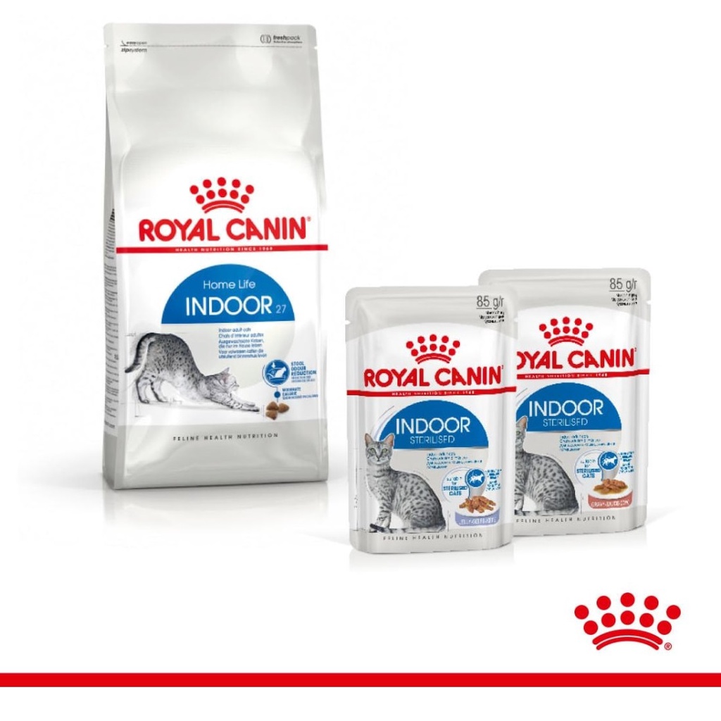Pate cho Mèo Royal Canin Indoor Sterilised triệt sản 85g lớn trưởng thành trên 12 tháng tuổi