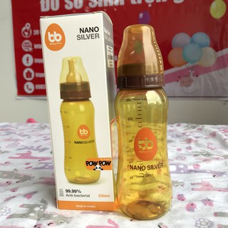 Bình sữa Nano Sliver Wesser cổ hẹp cho bé