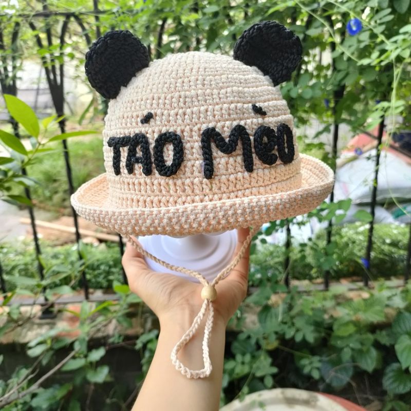 Nón Tai Gấu Bé Trai Miễn Phí Thêu Tên Riêng Cho Bé