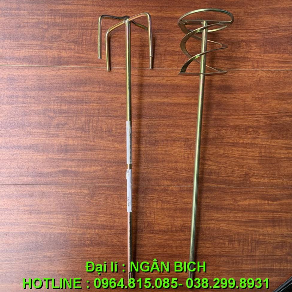 Cây khuấy sơn khuấy xi măng khuấy bột trét bột bả dài 50cm  gắn máy khoan bê tông
