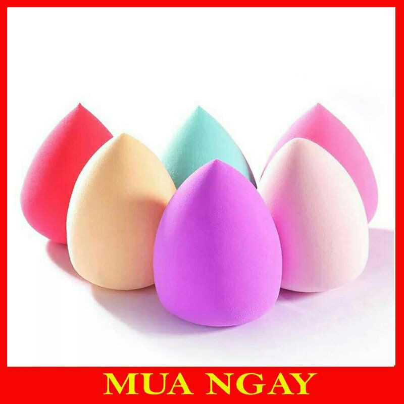 Bông phấn trang điểm thiết kế hình hồ lô, giọt nước mềm mịn
