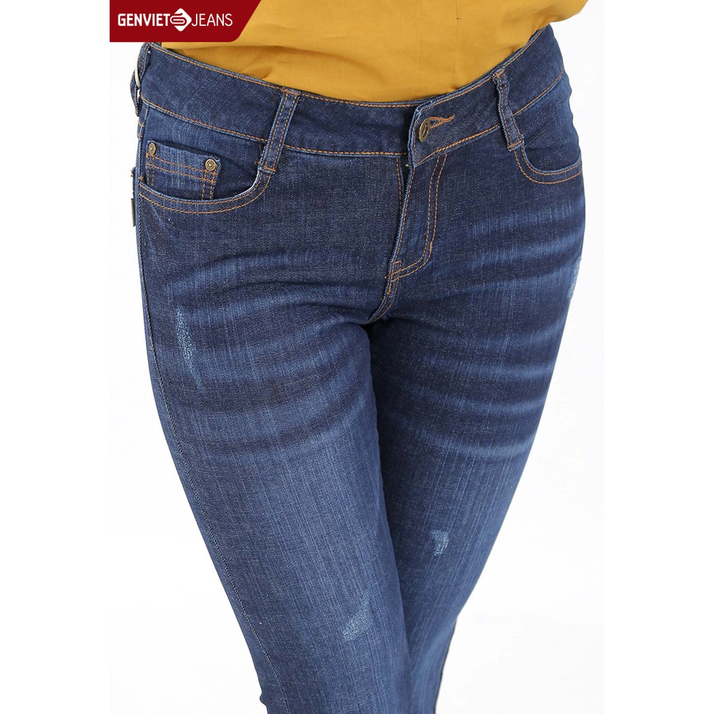 [Mã WABR151B giảm 10% tối đa 50k đơn từ 250k] Quần dài jeans Nữ TQ103J598 GENVIET