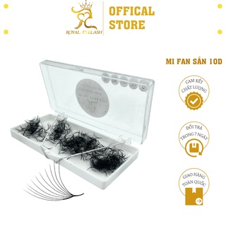 Mi Fan Sẵn 10D ROYAL EYELASH -  Mi volume 10D hộp 500 fans hàng chính hãng - Bảo hành 1 đổi 1 toàn quốc
