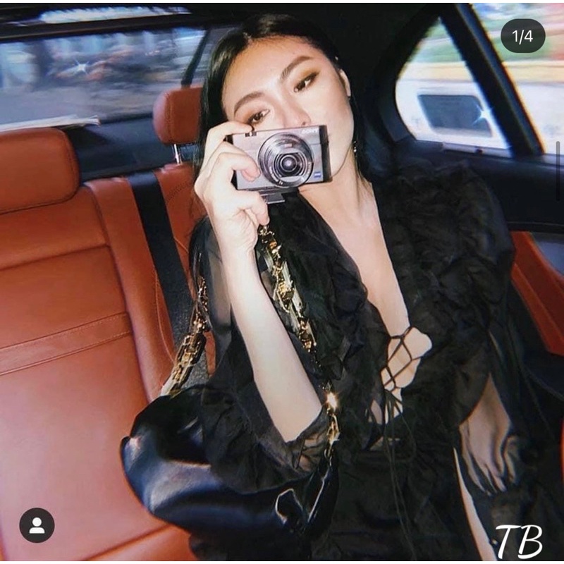 Áo sơ mi đan dây bèo