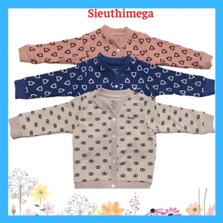 Áo cardigan len tăm mỏng cho bé Avaler