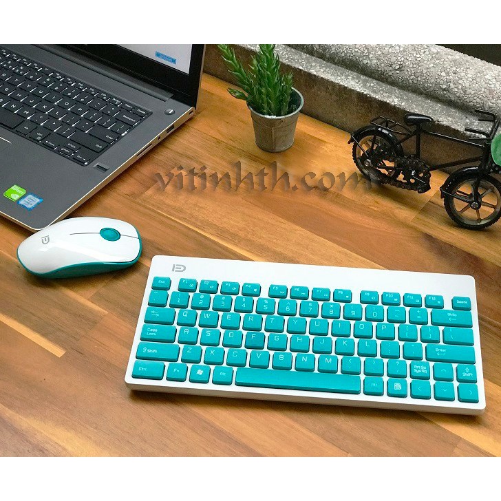 Bộ bàn phím chuột không dây FORTER 1500 nổi bật (version Fashion Slilent button design) - THComputer Q11