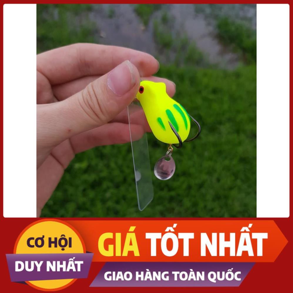 [ Xả Nhanh] Mồi hơi Thái Lan Mini Thunder Frog kèm thìa siêu nhạy cá