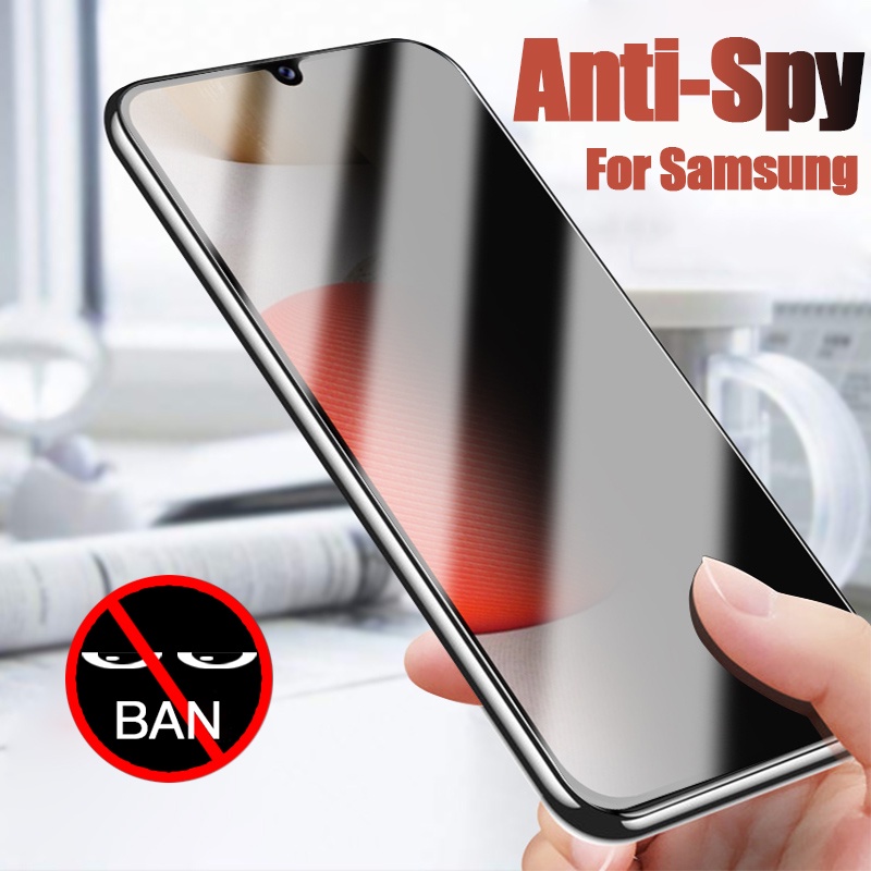 Kính Cường Lực chống nhìn trộm cho Samsung Galaxy A54 A34 A24 A14 A04S A02 A03 A02S A03S A12 A13 A22 A23 A32 A33 A42 A52 A53 A72 A73 A31 A51 A71 A21S A10 A20 A30 A50 A10S A20S A30S A50S S20 FE S22 Plus Note 10 Lite