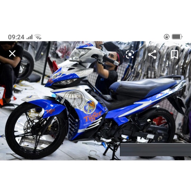 Tem trùm xe máy exciter 135 Tiger