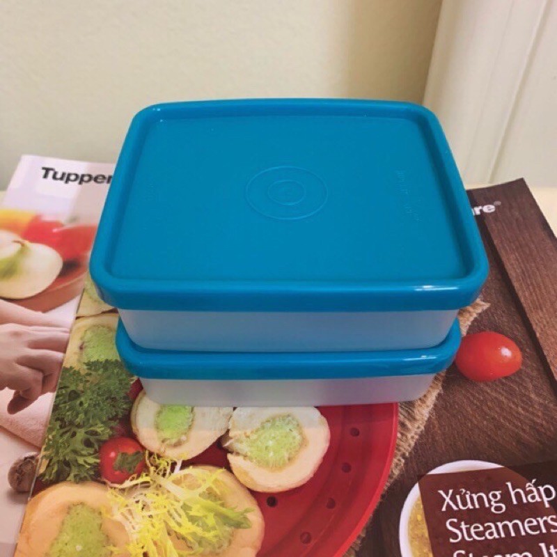 hộp vuông mini square 180ml đựng hành / tỏi / ớt / ăn dặm tupperware | BigBuy360 - bigbuy360.vn