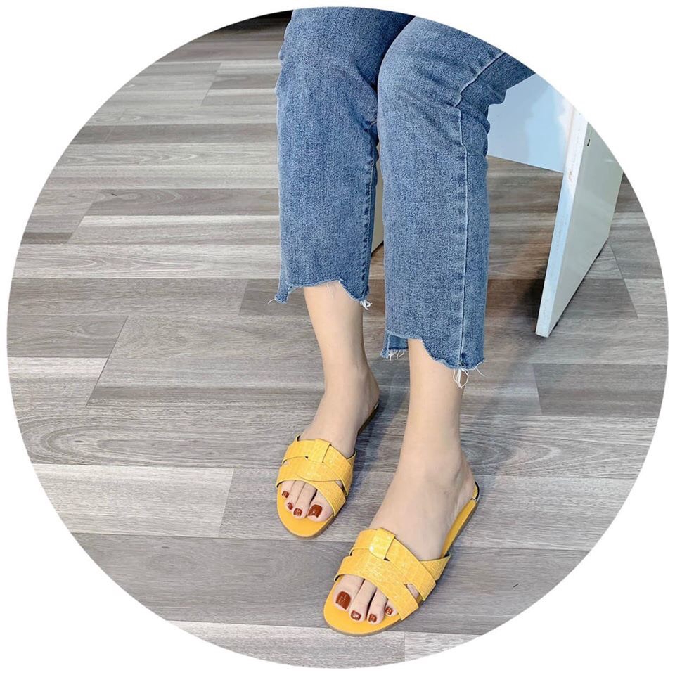 Dép da đan siêu xinh ( xả hàng)