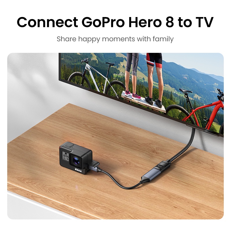 UGREEN Cáp Mở Rộng HDMI 2.1 Cho PS5 GoPro Hero 8 8K/60Hz 4K/120Hz 48Gbps eARC HDCP 8K HDMI 2.1