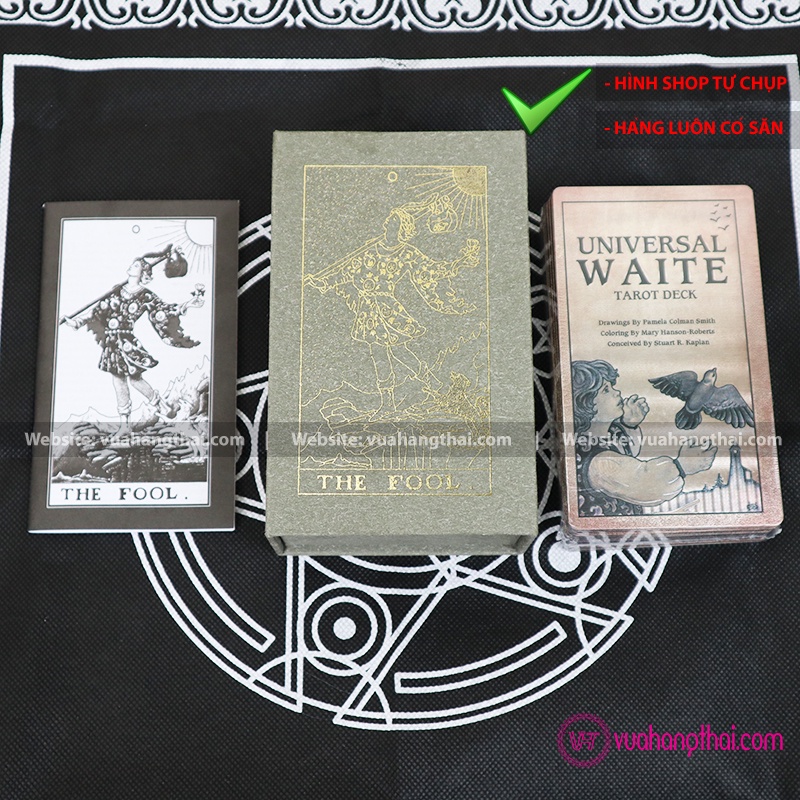 Bộ bài bói Gold foil Tarot phiên bản cao cấp - The Fool Gray