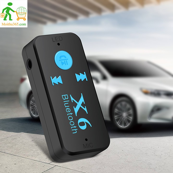 Thiết bị nghe nhạc bluetooth X6 hỗ trợ đàm thoại rảnh tay trên xe hơi