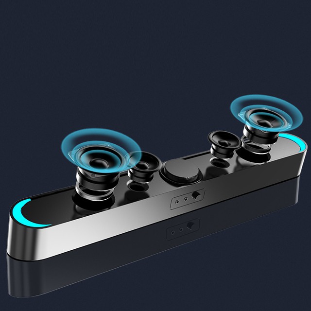 Bộ 2 Loa Vi Tính Để Bàn Gaming Sada Hỗ Trợ Bluetooth D238 Dòng Loa Chính Hãng HOT Năm 2020 Với Dải Led RGB