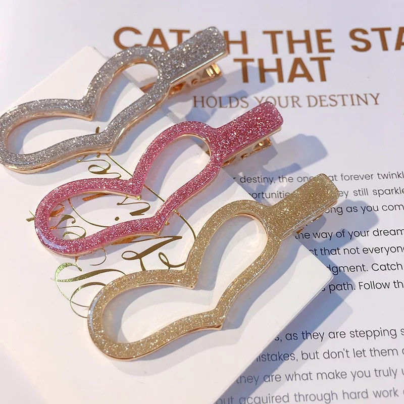 Kẹp tóc hình trái tim/thỏ dễ thương cho nữ 2021