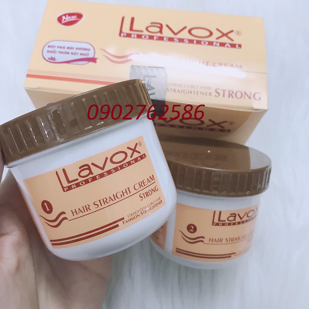 Thuốc Duỗi Tóc Thẳng Tự Làm Tại Nhà 140mlx2 Chính hãng Lavox Hair Straight Cream