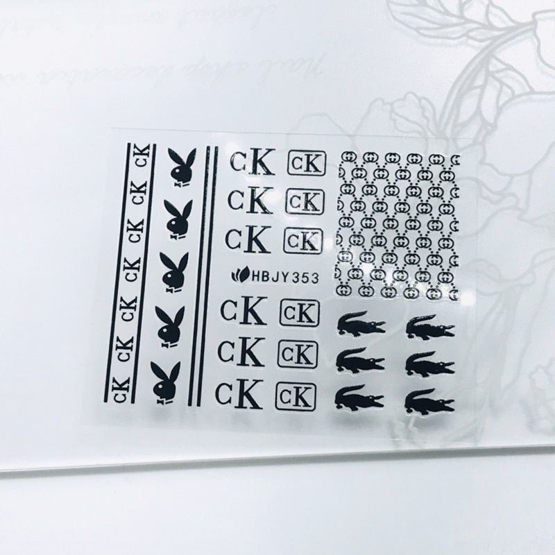 Sticker dán móng nail thương hiệu
