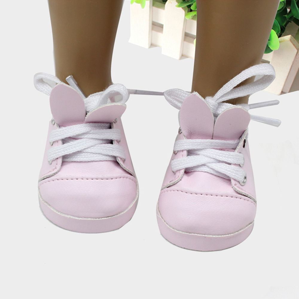 1 Đôi Giày Da Mini Họa Tiết Hoạt Hình Nhiều Màu Cho Búp Bê