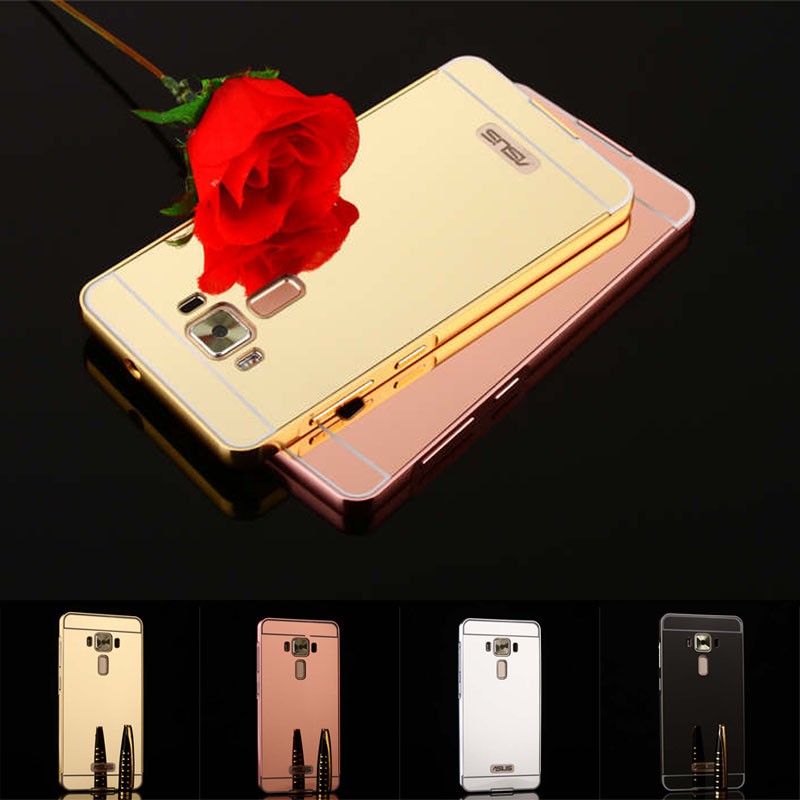 Ốp lưng Asus Zenfone 3 5.5 ZE552KL tráng gương viền kim loại