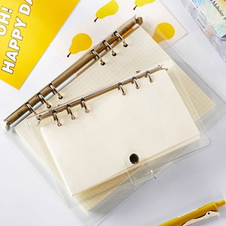 [Tặng kèm sticker] Binder Bìa sổ còng nhựa dẻo trong suốt khổ A5/A6