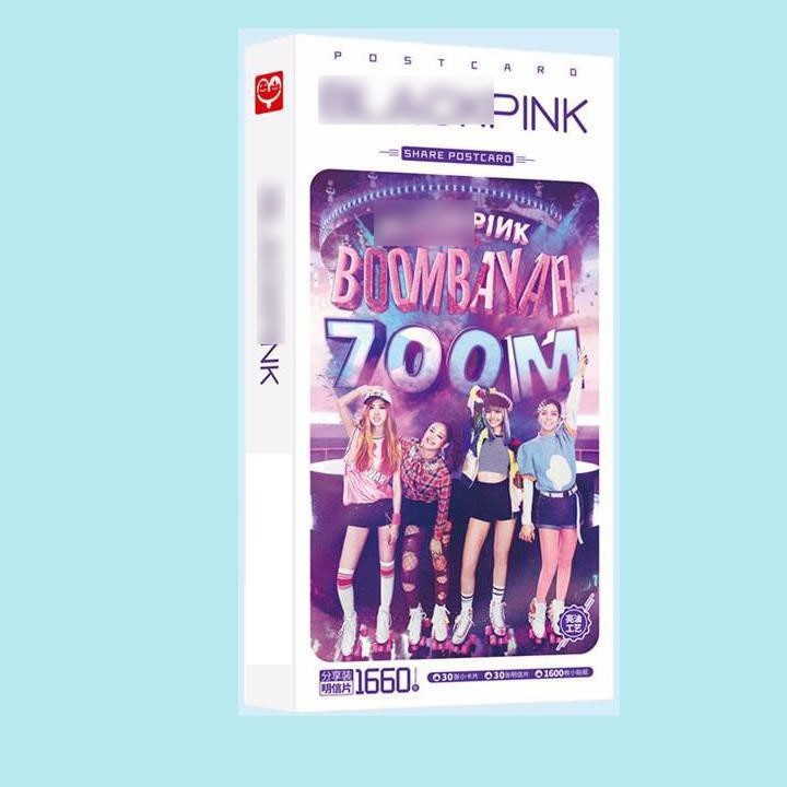 Postcard Blackpink Whistle hộp ảnh bộ ảnh có ảnh dán + lomo + postcard bưu thiếp