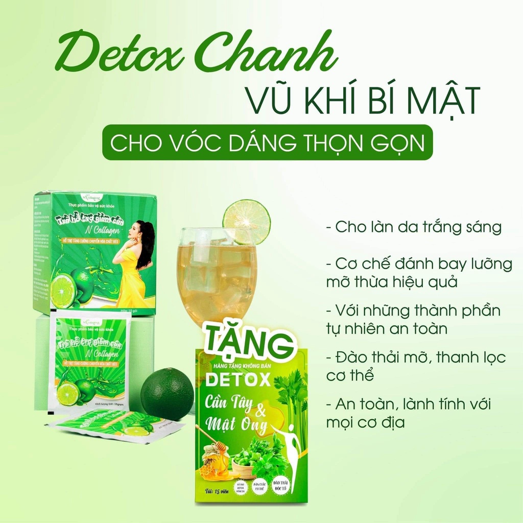Trà hỗ trợ giảm cân N-Collagen - Lẻ 1 Gói Dùng Thử