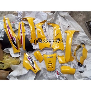 Bộ Nhựa Wave Cũ 2004 Vàng Zin Honda ( 16 Chi Tiết )