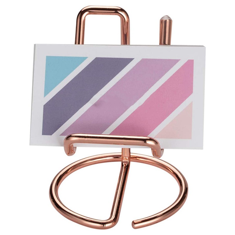 Giá Đỡ Danh Thiếp / Danh Thiếp Để Bàn Bằng Kim Loại Tiện Dụng Cho Văn Phòng