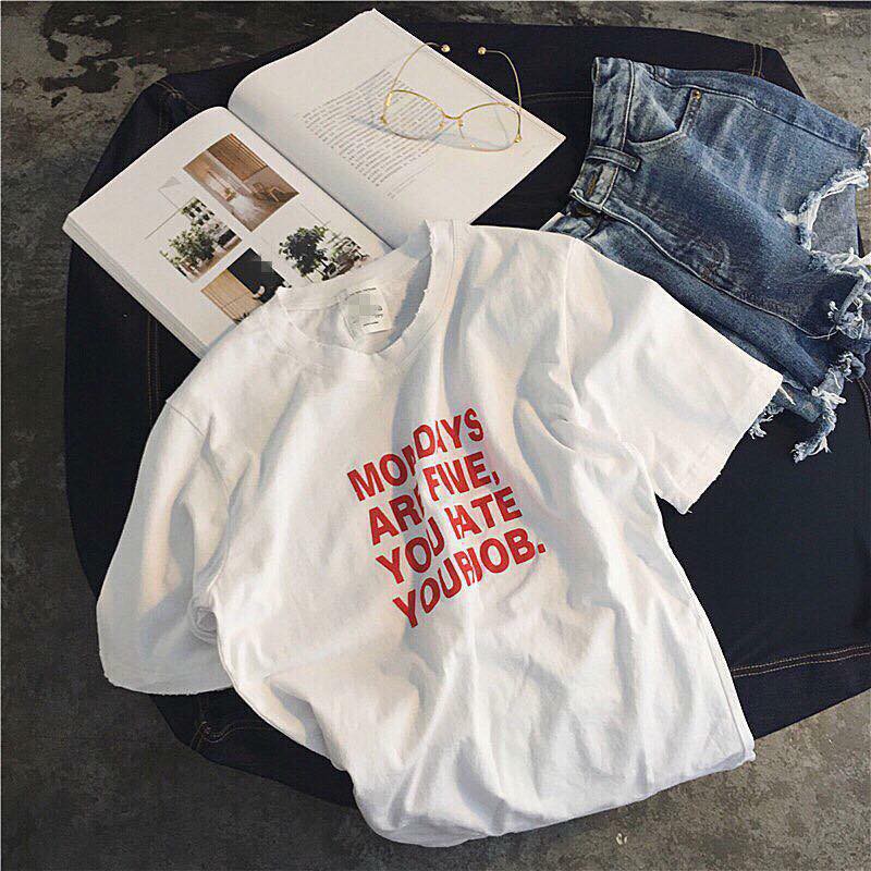 Áo thun UNISEX họa tiết chữ MONDAYS
