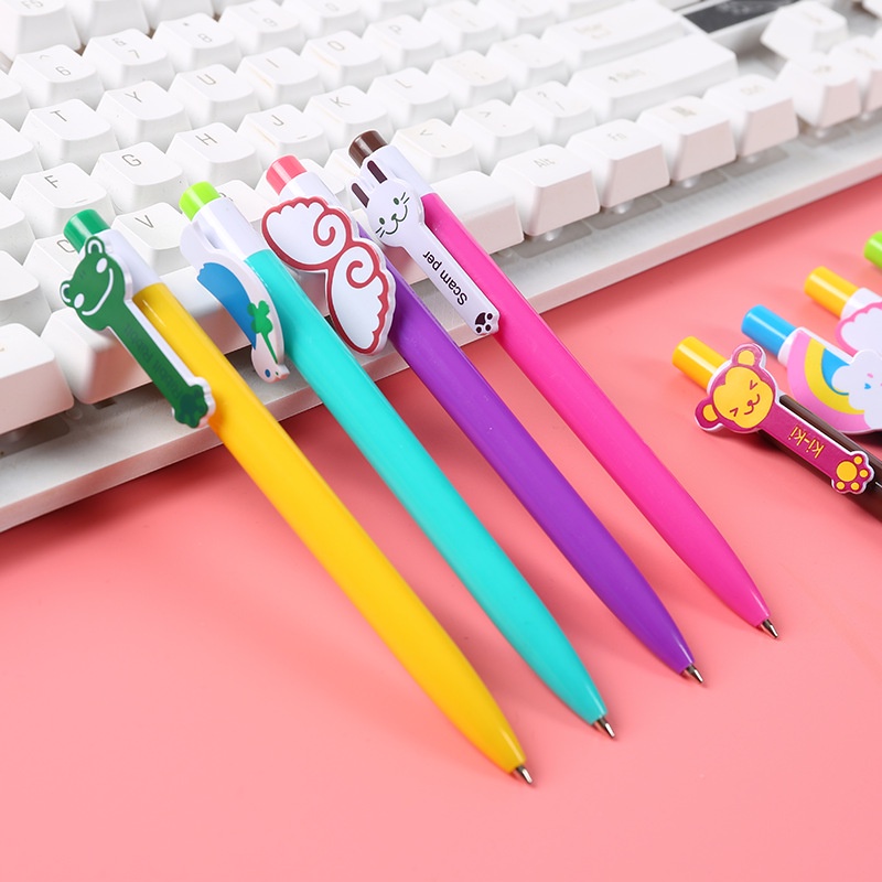 Bút bi hoạt hình viết mực xanh🍀 Clovershop68 🍀