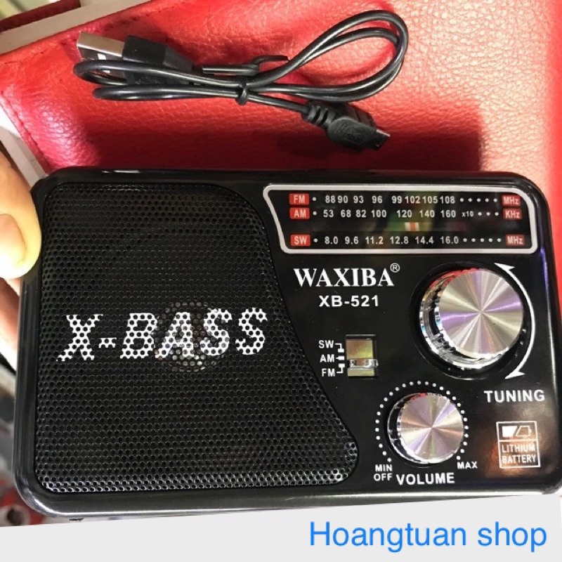 [Mã ELHACE giảm 4% đơn 300K] Máy nghe nhạc kiêm đài Radio FM Waxiba XB-521URT sony.