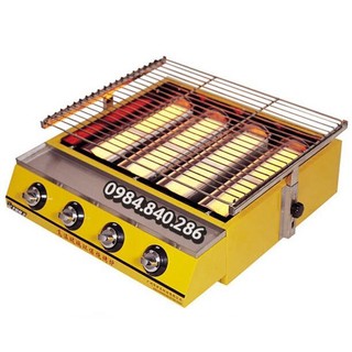Bếp nướng gas 4 đầu đốt - Bếp nướng BBQ bằng ga 4 trụ ET-K255