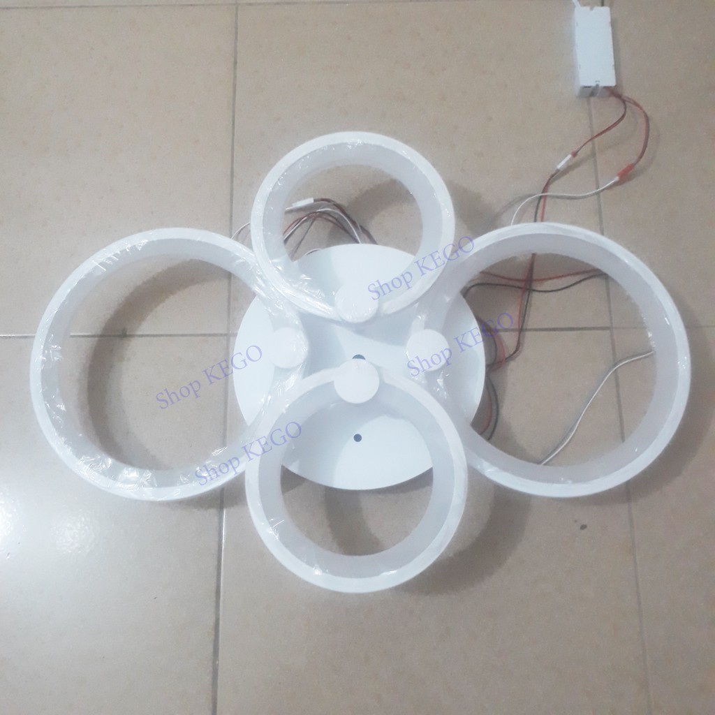Đèn LED ốp trần trang trí hiện đại V4-4 vòng