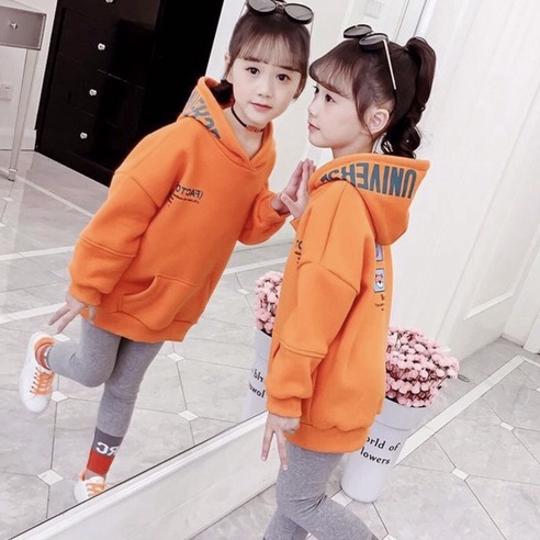 Áo hoodie unisex Con Xinh form rộng Áo nỉ CHÚ CÚN CON ,thời trang thu đông trẻ em từ 4 đến 10 tuổi