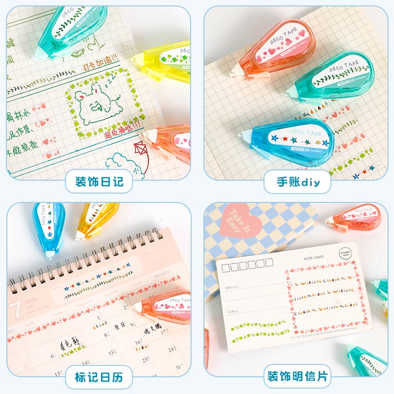 Băng Keo Dán Mini Dùng Trang Trí Sổ Tay Nhật Ký DIY