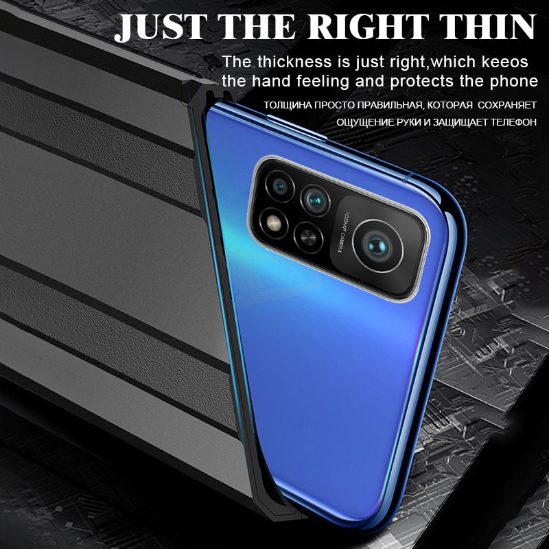 Xiaomi Mi 10T Pro 5G Case Luxury Hybrid Armor Shockproof Hard PC+TPU Phone Case For Xiaomi Mi 10T Cover