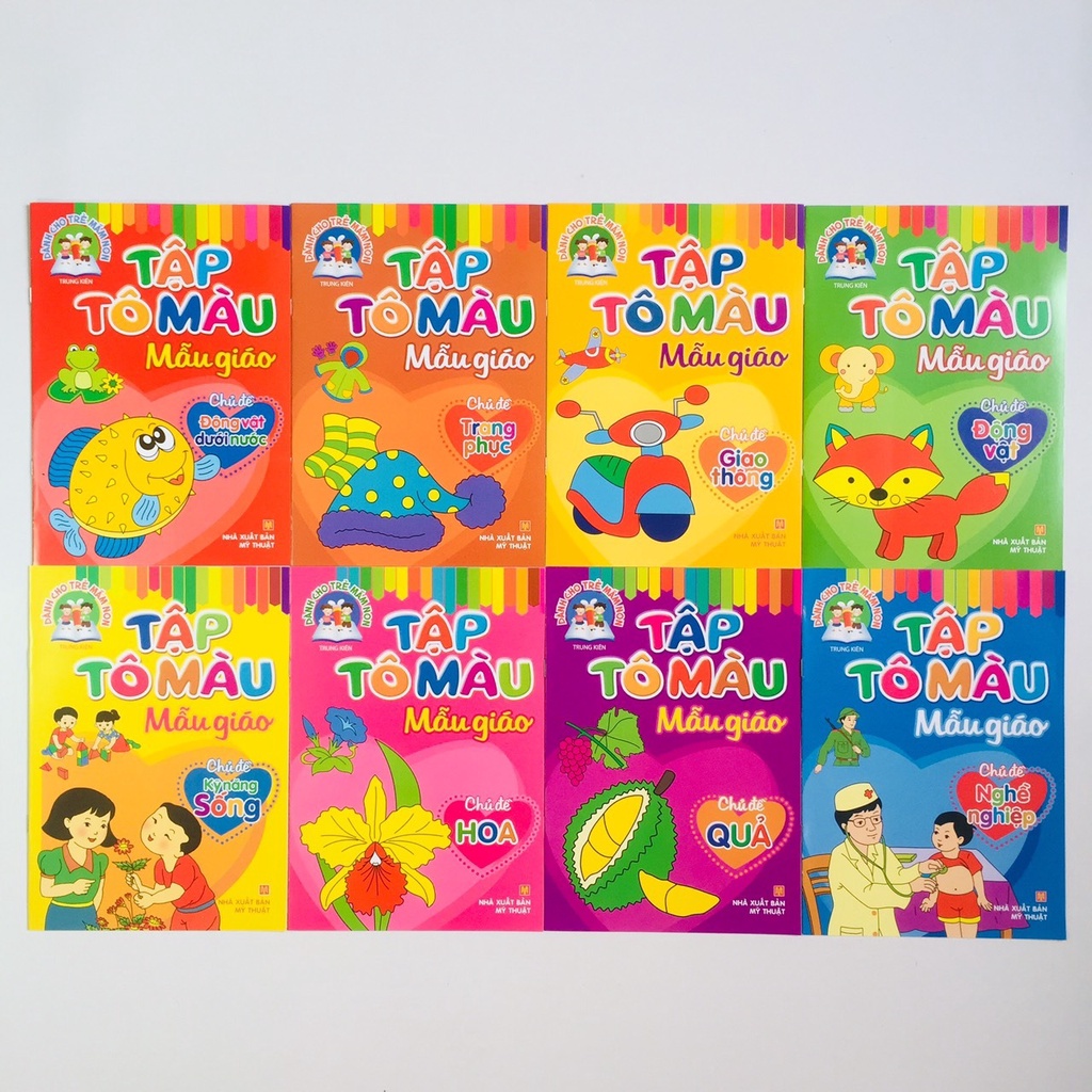 Sách - Tập Tô Màu Mẫu Giáo ( NHIỀU CHỦ ĐỀ )