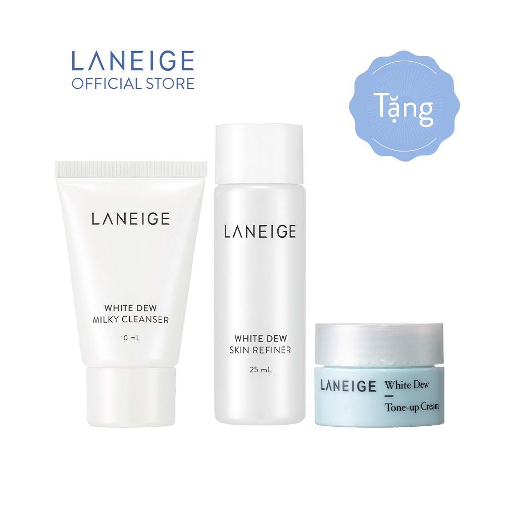 [HB Gift] Bộ 3 dưỡng trắng da White Dew Laneige