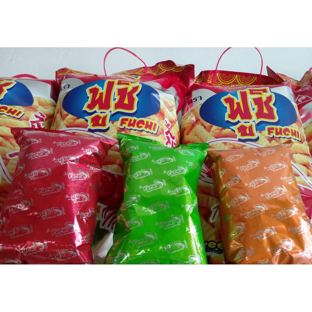 Snack tôm khổng lồ Thái Lan gói bên trong