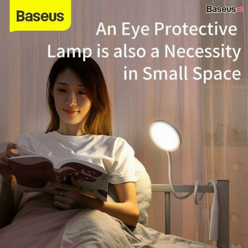 Đèn đọc sách bảo vệ mắt Baseus Comfort Reading Lamp (1800mAh, Touch Control, 4000K Natural Light, Hose Desk Lamp)