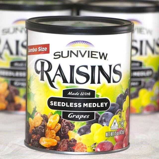 Nho khô Mỹ Raisin Sunview 425g Nho khô 3 màu mix