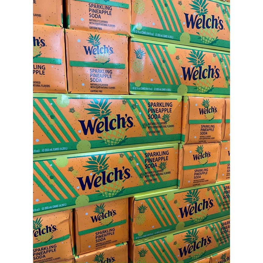 Cây 12 lon Nước ngọt  mỹ các loại fanta, welch's, A&W, coca cherry, dr pepper cherry 12 fl oz 355ml