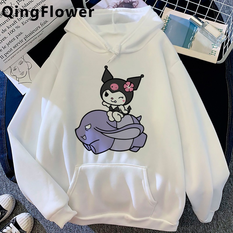 Kuromi Áo Hoodie Thời Trang Đường Phố Cá Tính Cho Nữ 2022