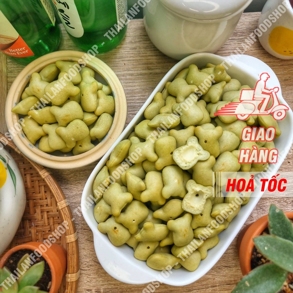 Bánh Gấu Chùm Ngây Hiệu Moringa Lon 300gr