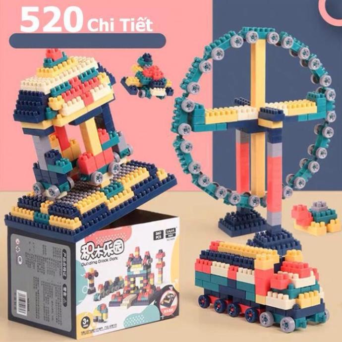 BỘ LEGO GHÉP HÌNH 520 CHI TIẾT SIÊU TRÍ TUỆ CHO BÉ YÊU.